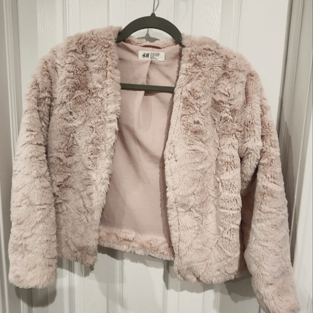Baby pink Fur Coat
